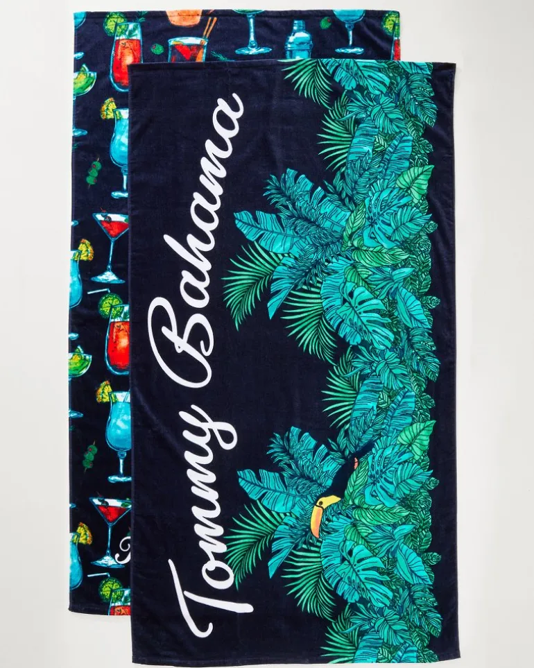 Sale Tommy Bahama All Nighter & Baja Who Can Toucan Beach Towels — Set of 2 Multicolor