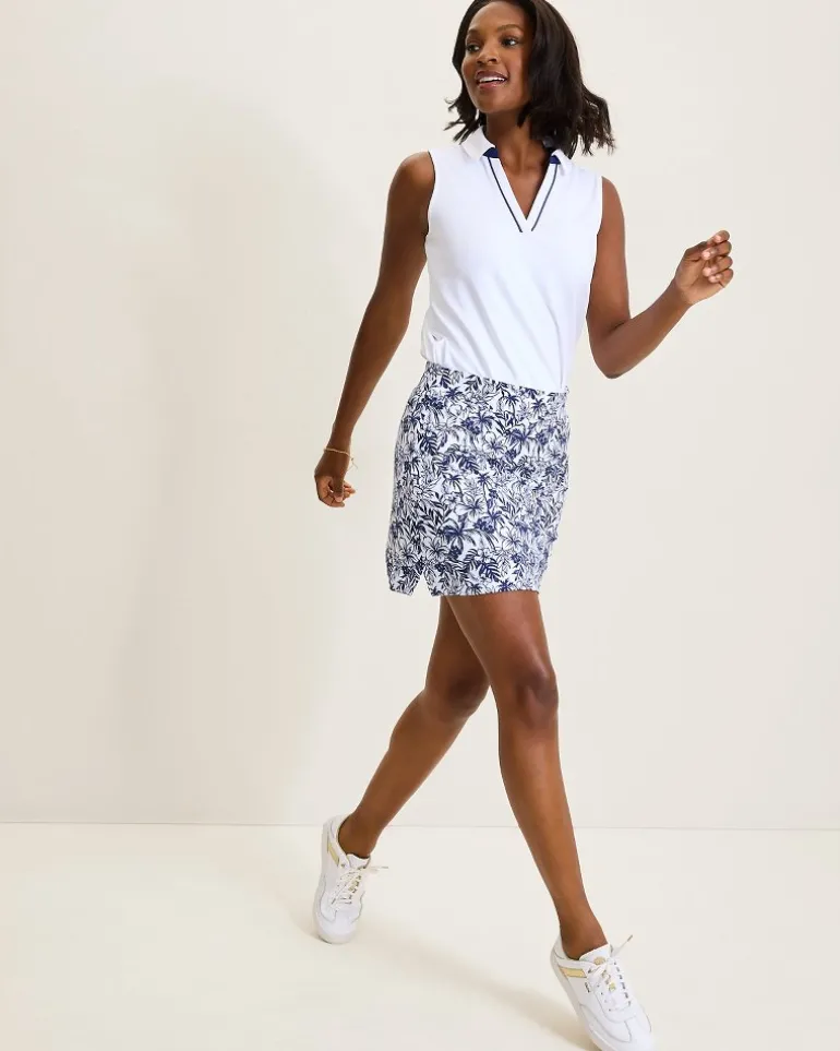 New Tommy Bahama Aubrey Seaport Resort IslandZone® Skort Island Navy