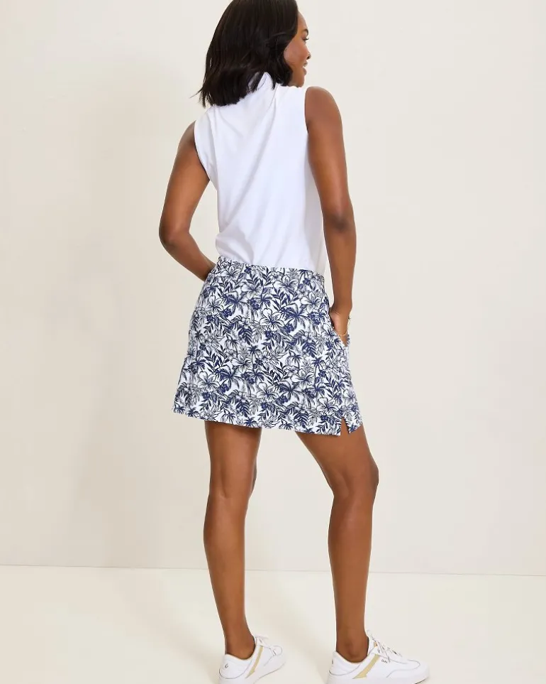 New Tommy Bahama Aubrey Seaport Resort IslandZone® Skort Island Navy