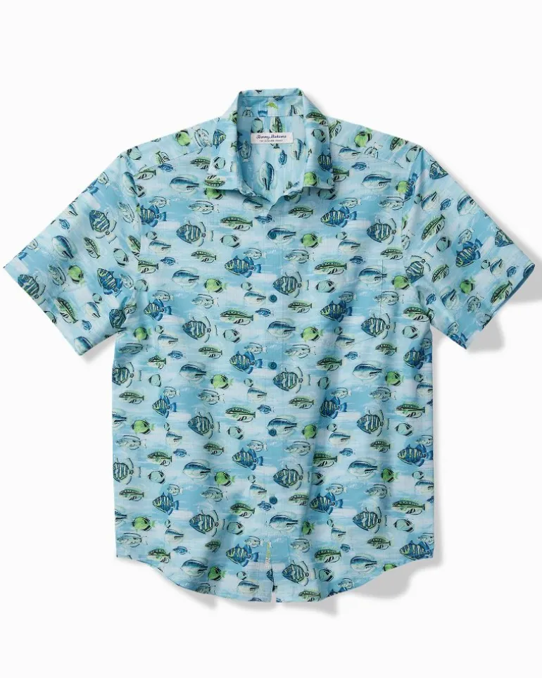 Best Tommy Bahama Bahama Coast Fintastic IslandZone® Shirt Tidal Lagoon