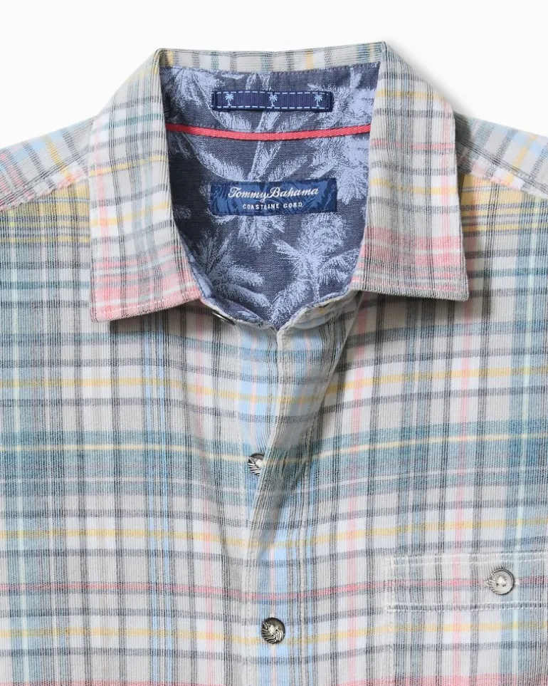 Discount Tommy Bahama Coastline Cord Stretch Harbor Check Shirt Featherstone