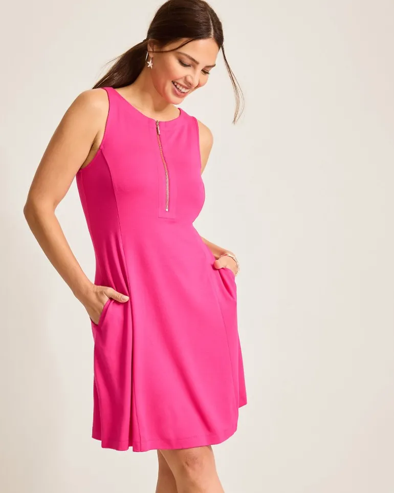 Outlet Tommy Bahama Darcy Fit-and-Flare Dress Glowing Azalea