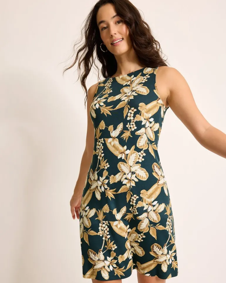 Online Tommy Bahama Darcy Hightide Flora Sheath Dress Blue Atlas