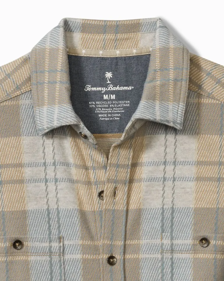 Flash Sale Tommy Bahama Fireside Modesto Stretch Flannel Shirt Wind's Breath