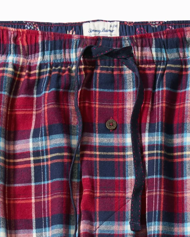 flannel_plaid_pajama_pants_3.webp Store Tommy Bahama Flannel Plaid Pajama Pants Beet Red