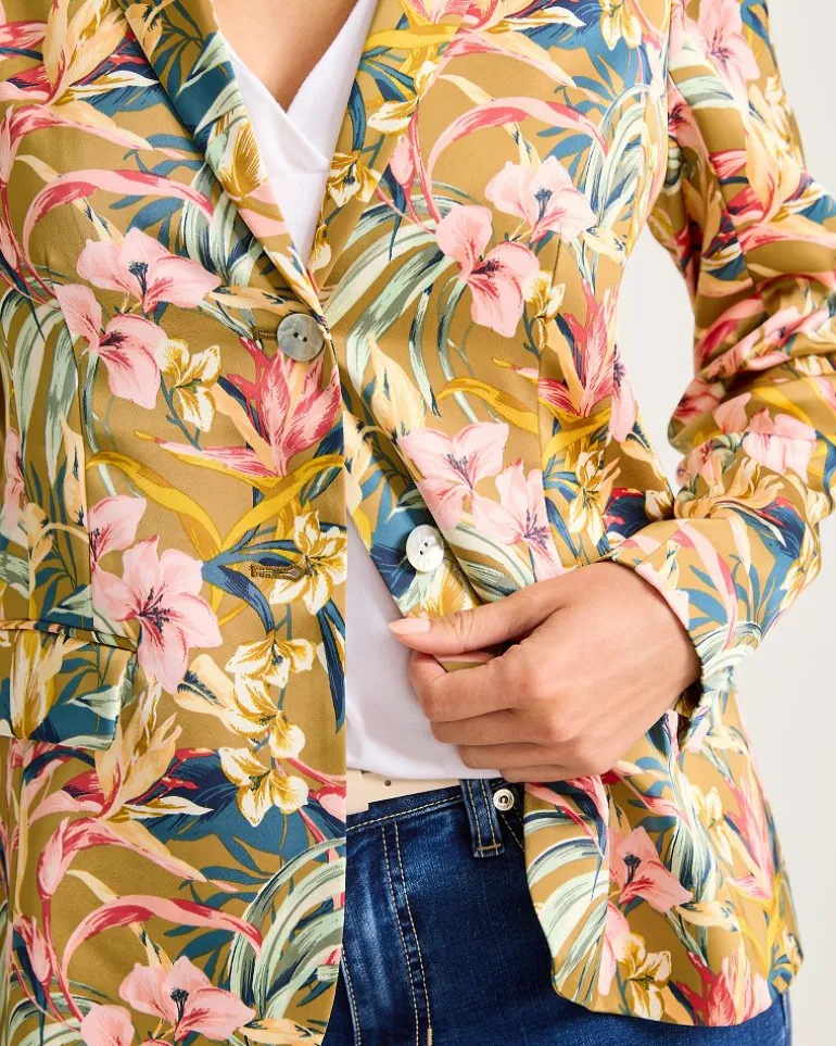flora_amora_satin_blazer_3.webp Store Tommy Bahama Flora Amora Satin Blazer Greek Olive
