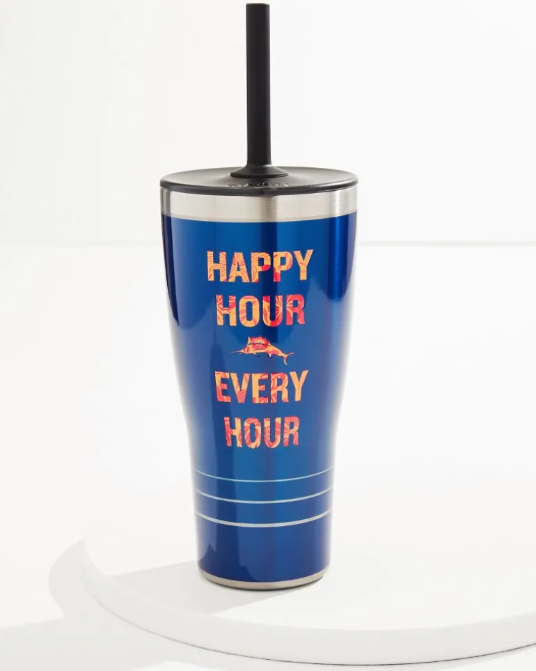 Hot Tommy Bahama Happy Hour Every Hour 30-oz. Tervis® Tumbler With Straw Lid Blue