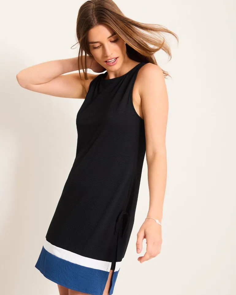 Fashion Tommy Bahama Island Cays Colorblock Beach Romper Indigo Tide