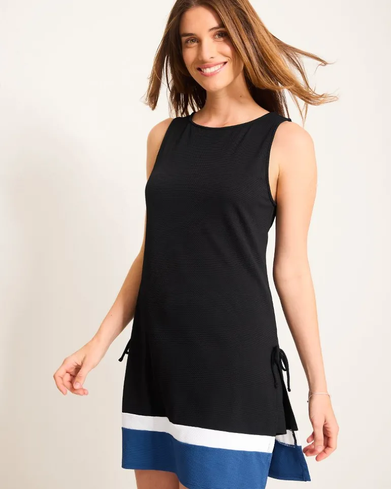 Fashion Tommy Bahama Island Cays Colorblock Beach Romper Indigo Tide