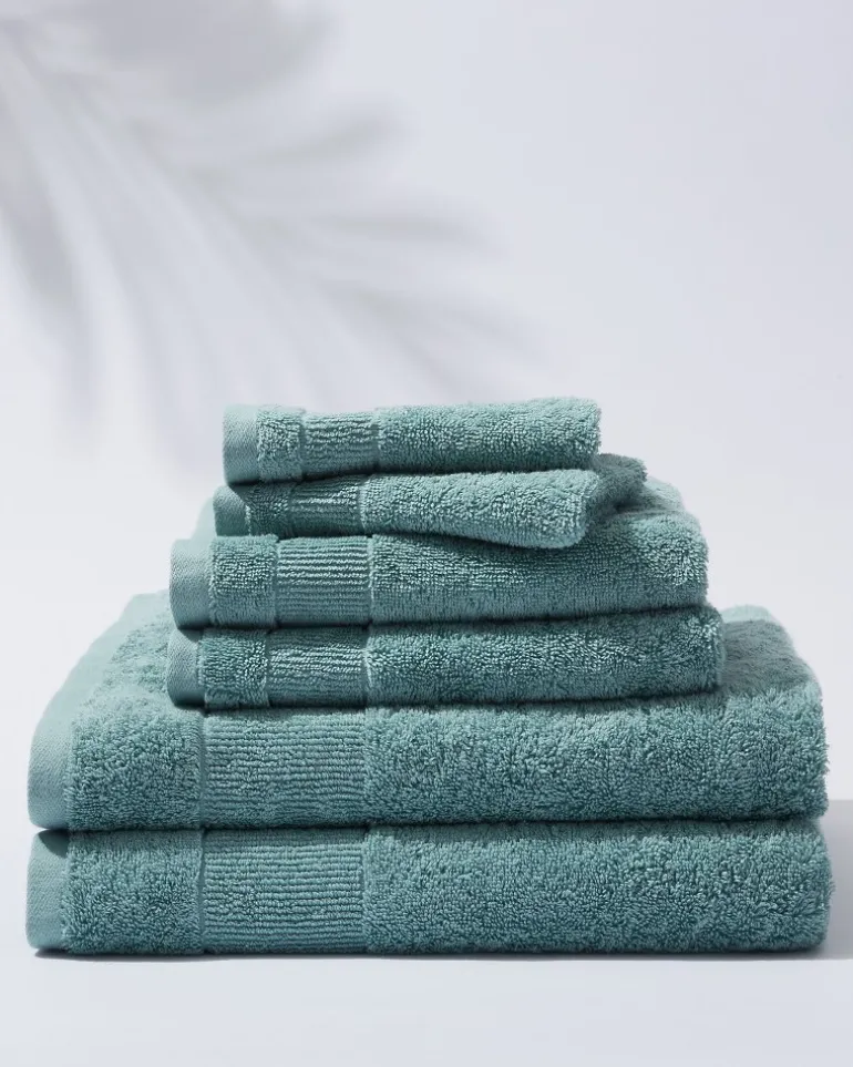 Hot Tommy Bahama Island Retreat 6-Piece Bath Towel Set Dark Blue Lagoon