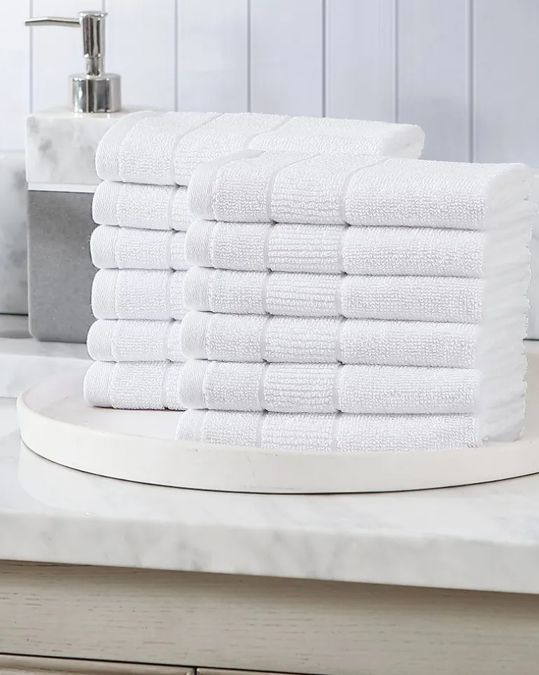 Cheap Tommy Bahama Island Retreat 12-Piece Wash Towel Set White