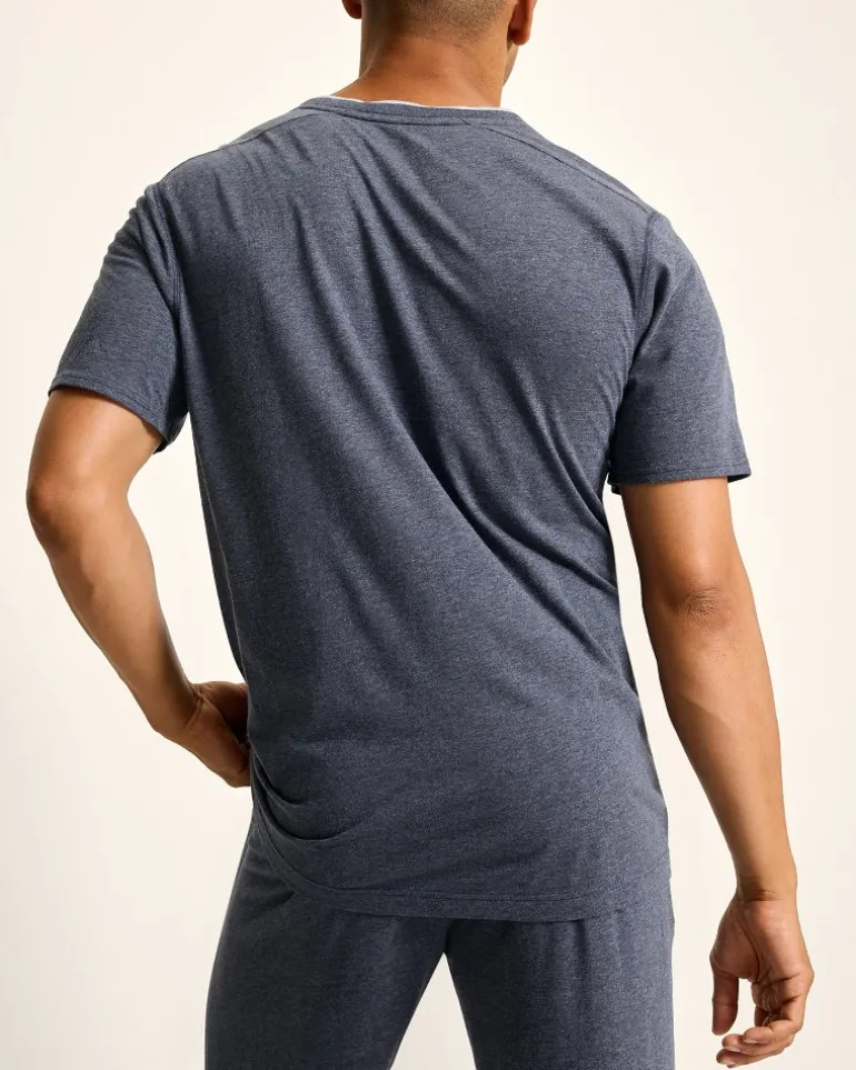 Online Tommy Bahama Jersey Short-Sleeve V-Neck T-Shirt Heathered Blue