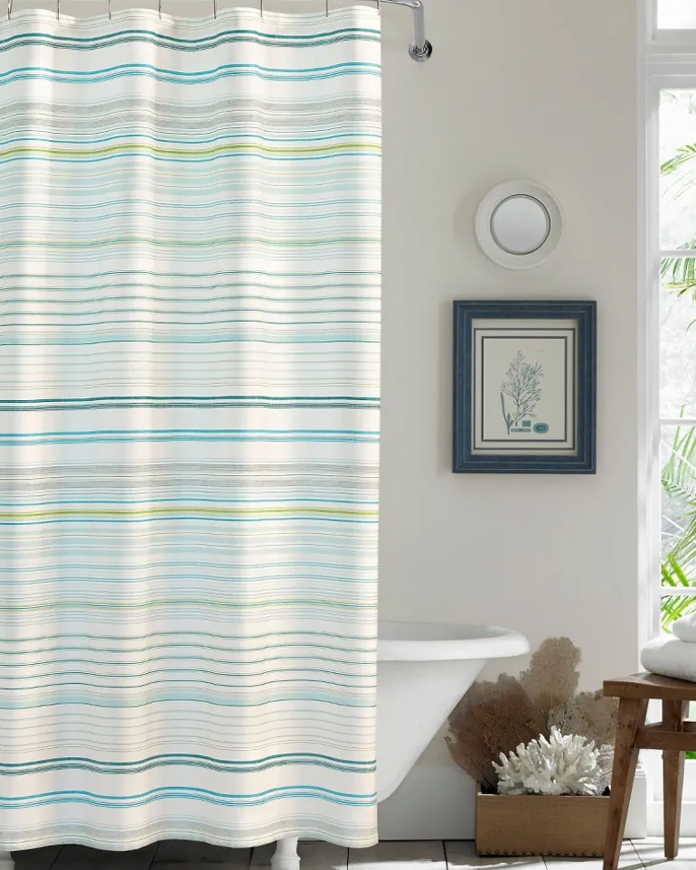 Cheap Tommy Bahama La Scala Breezer Shower Curtain Green