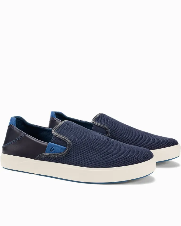 Discount Tommy Bahama Men's OluKai® Lae'ahi Kapa Corduroy Slip-On Sneakers Trench Blue