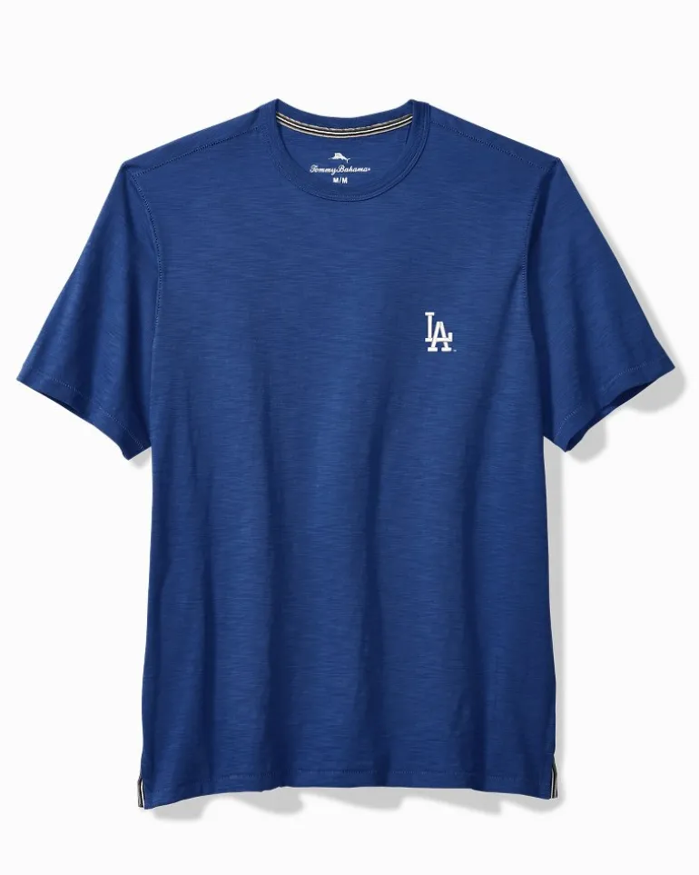 Hot Tommy Bahama MLB® Bali Beach Short-Sleeve Crew Shirt los_angeles_dodgers