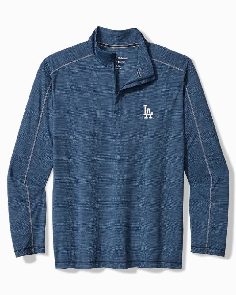 Hot Tommy Bahama MLB® Player Point IslandZone® Half-Zip Sweatshirt los_angeles_dodgers