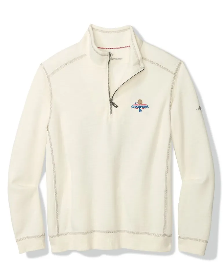 Flash Sale Tommy Bahama 2024 MLB® World Series™ Tobago Bay Half-Zip Sweatshirt los_angeles_dodgers