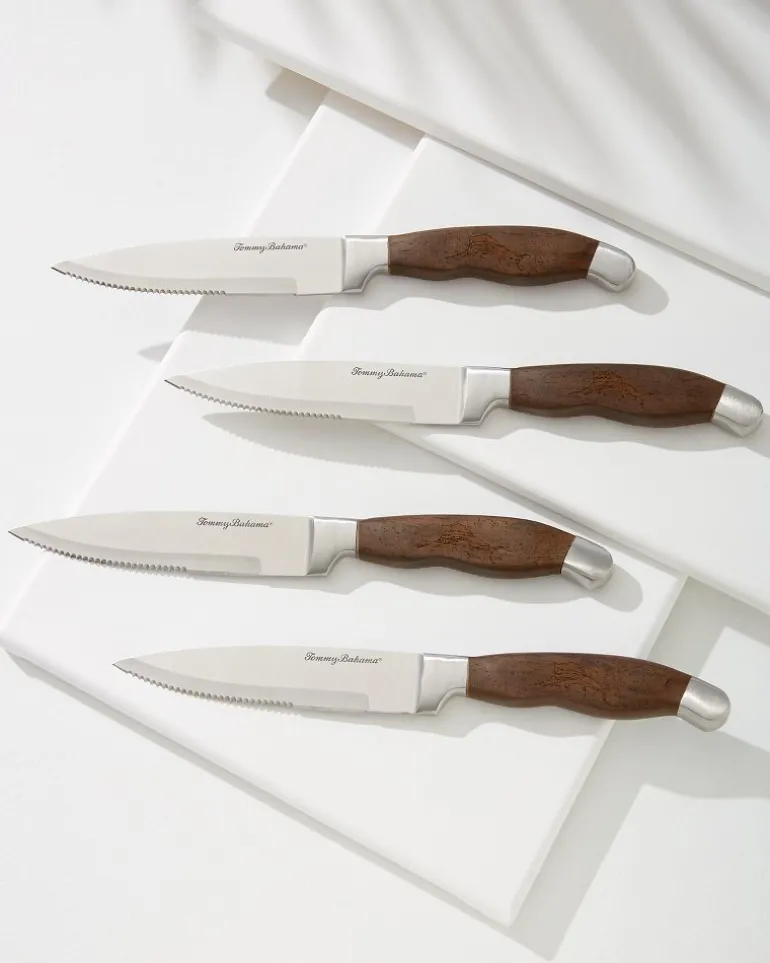 Discount Tommy Bahama Knife Set - Set of 4 Monzo Wood