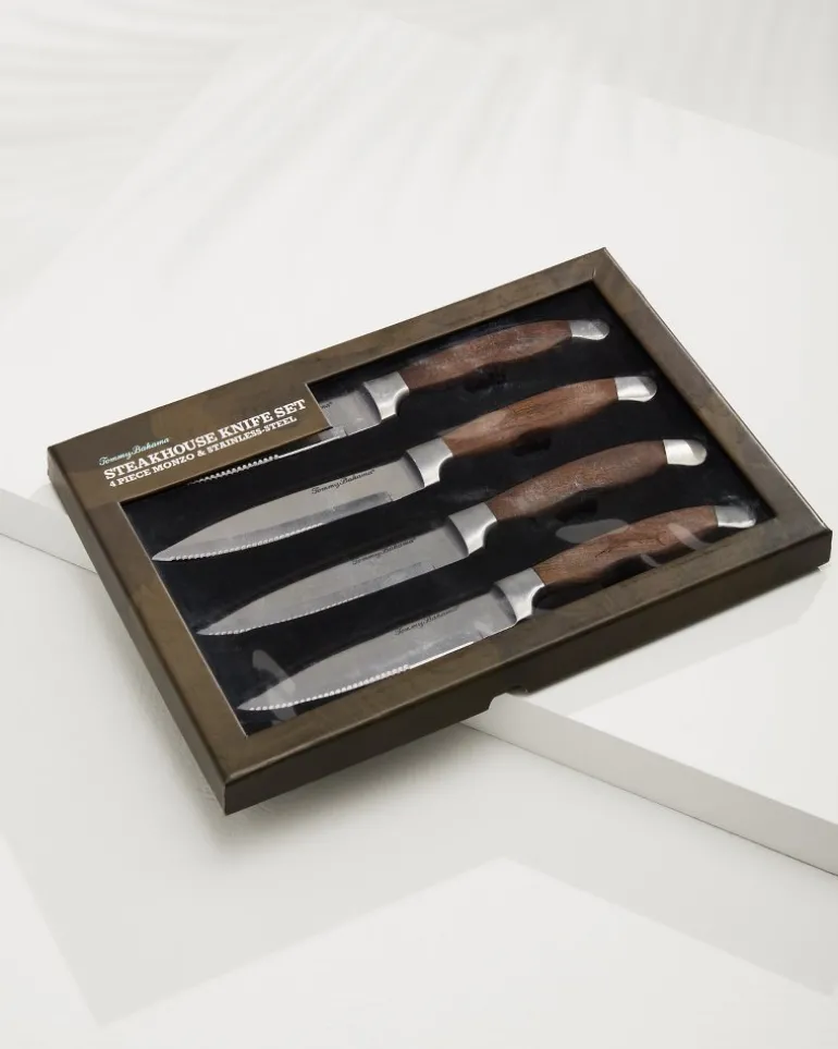 Discount Tommy Bahama Knife Set - Set of 4 Monzo Wood