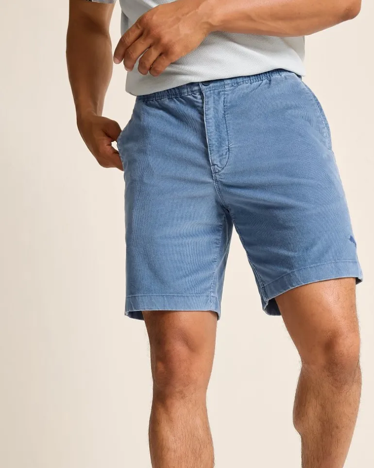 Clearance Tommy Bahama Sea Coast Corduroy E-Waist 8-Inch Shorts Dockside Blue