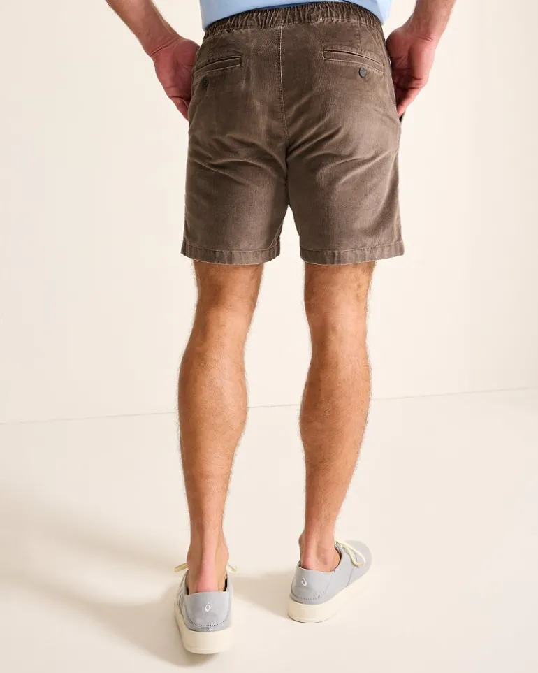 Cheap Tommy Bahama Sea Coast Corduroy E-Waist 8-Inch Shorts Nut Brown