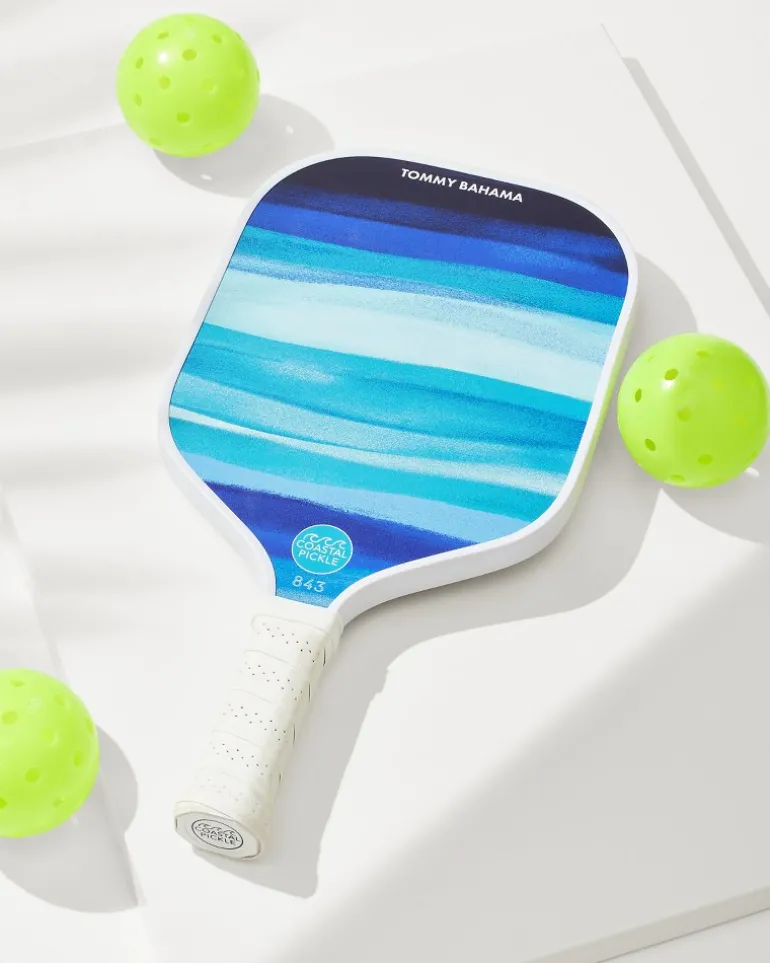 New Tommy Bahama x Coastal Pickle Azul Wave Pickleball Paddle Beaming Blue