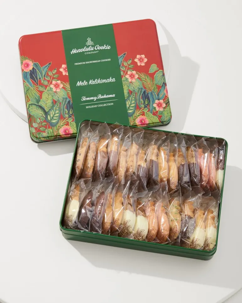 Cheap Tommy Bahama x Honolulu Cookie Company® Mele Kalikimaka Gift Tin Red