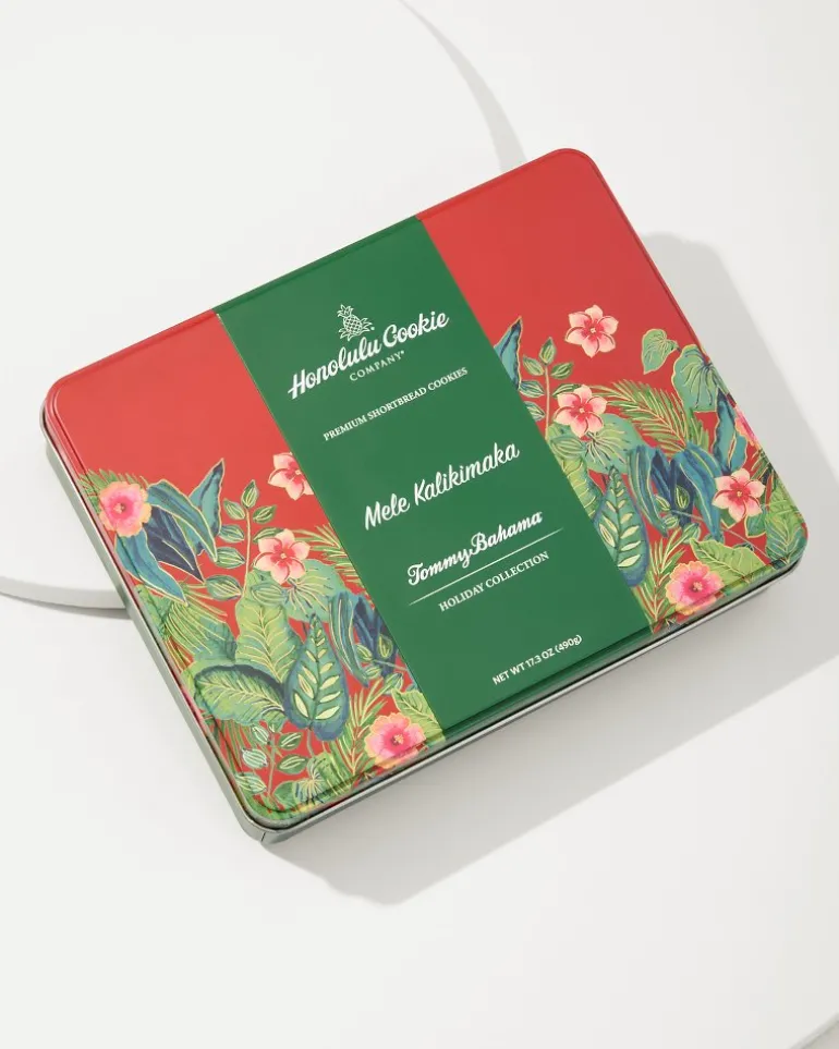 Cheap Tommy Bahama x Honolulu Cookie Company® Mele Kalikimaka Gift Tin Red